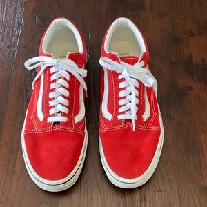 Vans Old Skool Sneakers Men's 10 Red Suede
